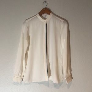 Cuyana White Silk Blouse